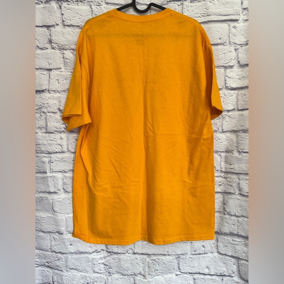 Sun Devils ASU Hanes Vibrant Yellow Tagless Tee size L - Picture 3 of 3